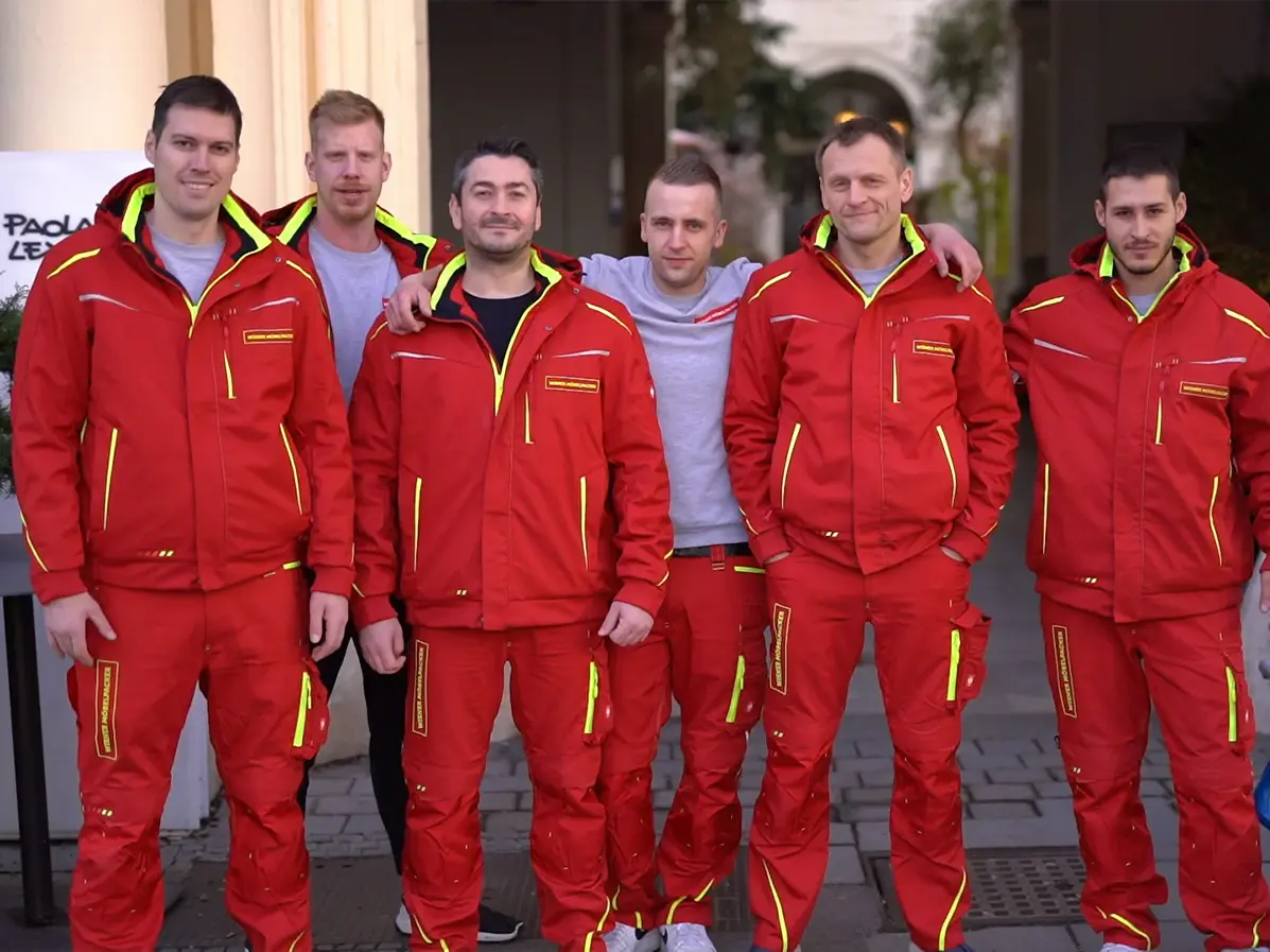 Wiener Mobelpacker Team für Montage